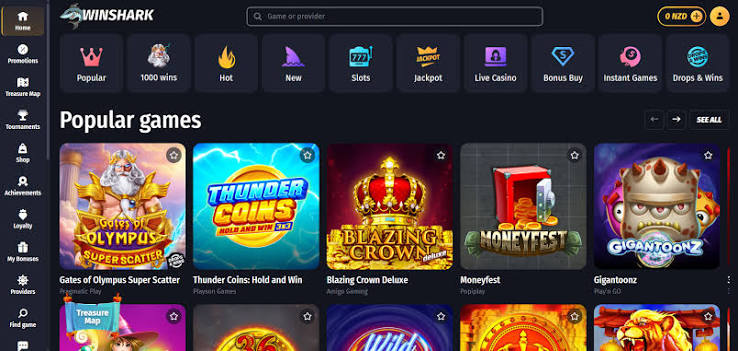 WinShark Casino-Testbericht: Ein funktionsreiches Online-Casino mit Hunderten von Spielen WinShark Casino-Testbericht: Ein funktionsreiches Online-Casino mit Hunderten von Spielen